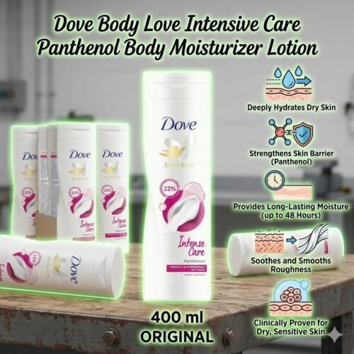 400 ML Original Dove Body Love Intensive Care Panthenol Body Moisturizer Lotion dbic
