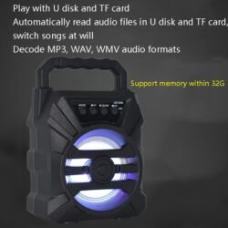 0454c146a584186a97fb6e5fbae2d141.jpg Wireless bluetooth speaker with LED light Super Bass connectionTF card /U disk playback USB LM-S399