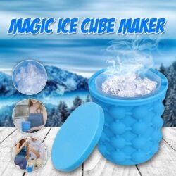 120 Ice Cubes [icmg] Mold Ice Trays Silicone Ice Bucket 2 in 1 Ice Cube Maker Wine Chiller Round Portable for FROZEN Whiskey Cocktail Beverages
