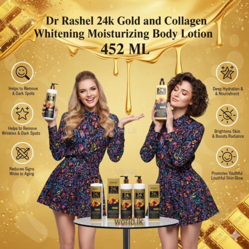 06c72af704a44a8d6bf63317bfa01f8c.jpg DR. RASHEL 24k Gold and Collagen Whii tening Moisturizing Body Lotion 452 ML 24kl