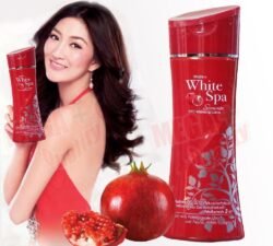 073d5f8cc1a28ad44fa482f173423af1.jpg MISTINE WHITE SPA Summer UV3 body WHITENING Lotion with mwsl Pomegranate 200 ML Made in THAILAND