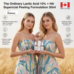 Made in CANADA The Ordinary LACTIC ACID 10% + Ha Superficial Peeling Solution LAS Formulation 30ml