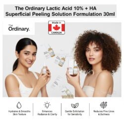 Made in CANADA The Ordinary LACTIC ACID 10% + Ha Superficial Peeling Solution LAS Formulation 30ml