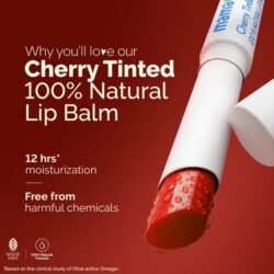 0d2e204b3ab90a9b179a86b8711956db.jpg Mamaearth Nourishing mach Cherry Tinted Natural Lip Balm 12 Hour Moisturizing with Coconut Oil & Cherry 2g