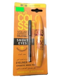 0dfa789dc480899044af648853ee6034.jpg New Fashion A.D.S Maybelline (adse) Colossal Volum Express Smokey Eyes WATERPROOF EYELINER with Free Eye Brow Pencil