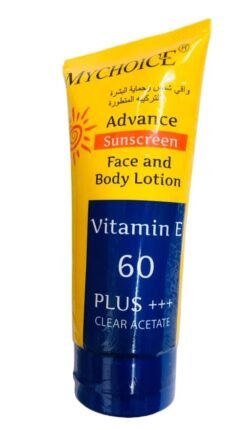 0e07d808b60a6128120de0d1939eda3b.jpg Sunblock SPF 60 Advanced (mc60) My Choice Face and Body CREAM Vitamin E Plus+++ 150g