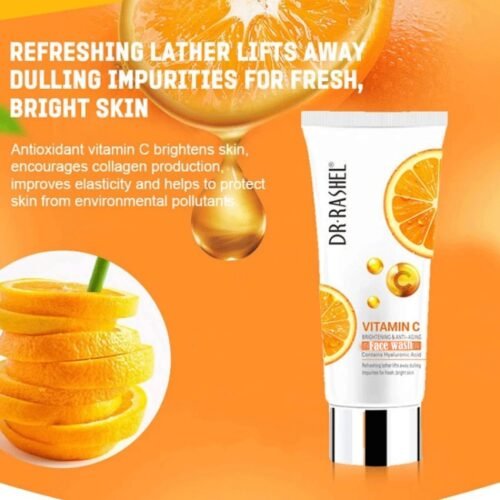 0e57dc551fd811617bb3188c5a8485c6.jpg DR RASHEL (vitf) Vitamin C Face Wash Brightens the Skin Parabens Free 100 ml