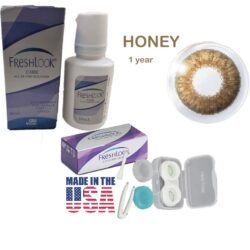 Colour HONEY - Fresh Look hecl Color Blends Contact Lens - Full Set - Color Contact Lens (Replacement Cycle: 12 Month)
