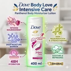 400 ML Original Dove Body Love Intensive Care Panthenol Body Moisturizer Lotion dbic