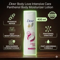400 ML Original Dove Body Love Intensive Care Panthenol Body Moisturizer Lotion dbic