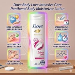 400 ML Original Dove Body Love Intensive Care Panthenol Body Moisturizer Lotion dbic