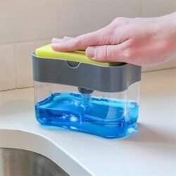 13ea81a328c8dc4f752075a5d4a5689f.jpg One Press Plastic Sds Sponge Holder Liquid Kitchen SOAP Dispenser