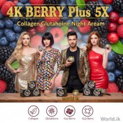 4K BERRY Plus 5X WHIi TENING Collagen Glutathione Alpha Arbutin Night Cream bp5x Made in Thailand