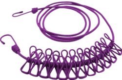 1499c9bd0558e453f5fe224e01737c05.jpg Elastic (ehpc) Hanging for 12 Clips Clothes Travel Home Outdoor Multicolor Multi-Functional Hooks Portable Clothesline Hook