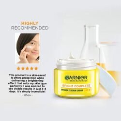 GARNIER (uvdc) Skin Naturals Bright Complete Vitamin C Serum UV CREAM, Day CREAM for Sun Protection Suitable for all Skin Types 45g