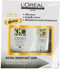 1650a0d6ce0c42ef4847b40264e9b870.jpg LOREAL (xt2m) Paris X-Tenso Oil Trio Extra Straightener CREAM Resistant Hair Rebonding Straight Perm Set 125ml+125ml