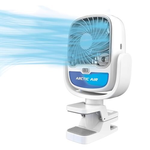 USB Rechargeable Fan [accr] Cooling Fan, Arctic Cool Clamp Portable Evaporative Air Cooler, Clamp-on Space Cooler