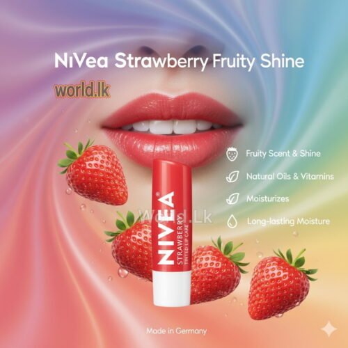 16bbf6b9888d0e4ab4f032312f9a1338.jpg Nivea STRAWBERRY Shine Caring Lip Balm Provides Long-Lasting Moisturization Nsfs