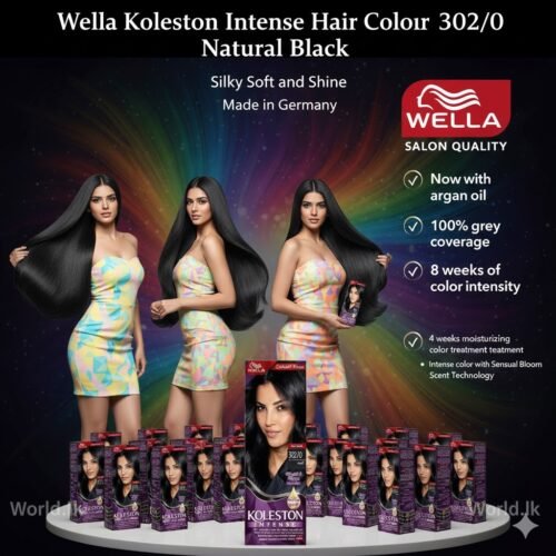 Wella Koleston Intense Natural Black Hair Color 302/0  Silky Soft and Shine Made in Germany Wkhc