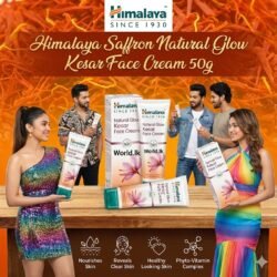 Himalaya 50g NATURAL SAFFRON Glow Kesar Fairness Face Cream Phyto-Vitamin Complex Alfalfa, hpvc