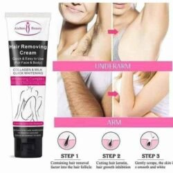 Aichun Beauty Whitening Hair Removing Cream for Face Body Legs Bikini Abhr with Painless Collagen & Milk 100ML