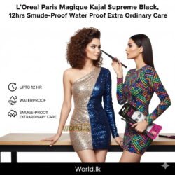 LOREAL PARIS Kajal Magique , Supreme Black, lpk 12hrs Smudge-Proof Water Proof Extra Ordinary Care EYE LINER