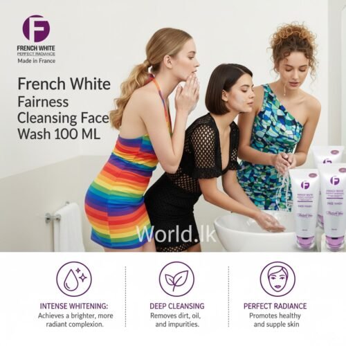 FRENCH WHITE FACE WASH Fairness Helps Lightens Skin Complexion While Deep Cleansing 100 ML Fwfw Made In France