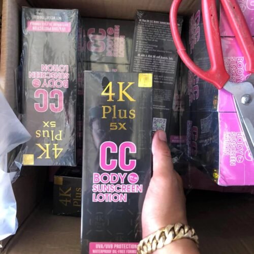 1968e72225a157258de68ab4a7488f88.jpg Made in THAILAND 4K Plus 5x CC Body Sunscreen Lotion 4kPP Sun protection from UVA UVB with SPF50 + WHITENING Perfect GLUTATHIONE Lotion