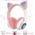 LED Lights Glowing Wow Cool 5.0 Cat Ear Headset (cep) Headphones Wireless ST-23M