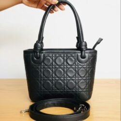 Made in Thailand Original Elegant New Trend Style (tlad) Handbag for Women – Luxury Leather black Colour with Shoulder Strap