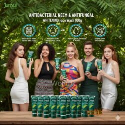 1ec03465e9f5151b038dbcbefe17bdca.jpg Junsui Natural Neem Face Wash Anti-bacterial & Anti-fungal - Germs Jnfw Deep Cleansing Action Skin Brightening Acne Management 100g