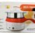 Electric Cooking Pot Electrothermal [mfep] Pot Multifunctional Electric Cooker Hotpot Mini Non-stick Food Noodle Cooking Skillet Egg Steamer Soup Heater Pot Frying Pan 18cm