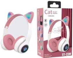 LED Lights Glowing Wow Cool 5.0 Cat Ear Headset (cep) Headphones Wireless ST-23M