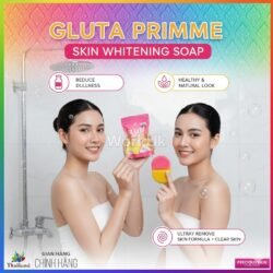 Thailand Gluta Primme Skin Natural Whi-ttenning Soap gws with Glutathione Vitamin E 100g
