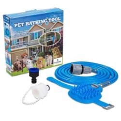 20f1ea85c03dcc2967f071f6b0a05dd2.jpg This multi functional pet bathing tool combines spray header and brush, convenient for bathing and massaging your pet With an adjustable strap, is suitable for all size hands and can attach to your hand securely Perfect water pressure and the soft brush w