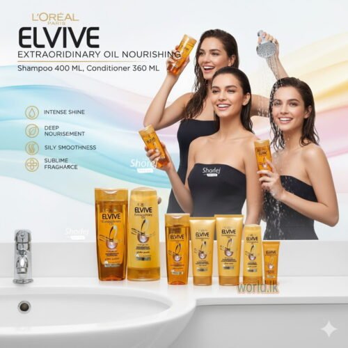 L’Oréal Paris Elvive Extra Ordinary Oil  Nourishing Loreal Shampoo 400 ML & Conditioner 360 ML LEEO