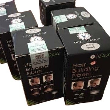 22dce77afcdb27e9b4071a2d940b82d9.jpg Authentication Code DEXE Hair Building Fibers Dhbf Refill Thickening Fluffy Powder for Man & Women Black