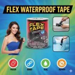 23898b577d487dc280b6794a2be3cd22.jpg WATERPROOF 4" Super Strong Flex Plastic Patching Fwpt Tape Powerful Adhesive with a Thick, Flexible Rubberized