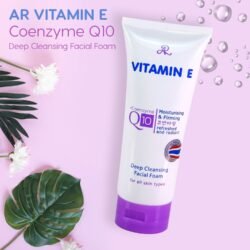 AR Aron Vitamin E +Coenzyme Q10 (avcq) Deep Cleansing Facial Foam Anti-Aging Soft Skin 190g