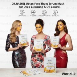 DR RASHEL Ubtan Face Sheet Mask with Serum for Women and Men 2srm All Skin Types Deep Cleansing & Oil Control