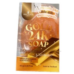 25f971a8adcc5b48a9bd0b10faf0f535.jpg Precious Skin go4k Made in Thailand Gold 24K Soap for Face & Body - 80g