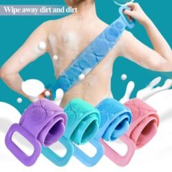 2617404579b197c7b33b7d83bef938b0.jpg Silicone Bath Scrub Rubbing Towel Sbsr mud and rubbing ash, two-step scrubbing belt body brush