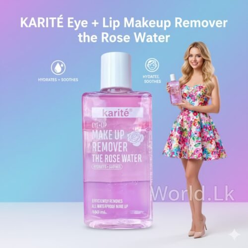 KARITE Eye + Lip Waterproof Makeup Remover the Rose Water kmrw 180ml