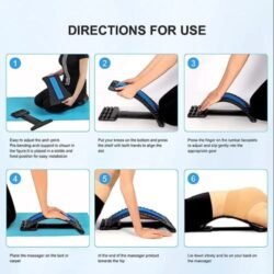 Chiropractic Magic Back Stretcher (bm) Lower Lumbar Massage Support Spine Pain Relief Back Massage Posture Corrector Lumbar Support Device Muscle Pain Relief Lower Back Massager and Upper Back Pain Relief Relax Spine Pain Relief for Bed Chair & Car