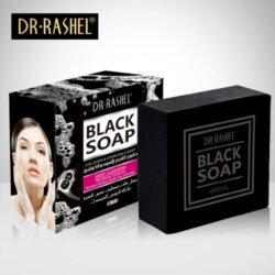 DR RASHEL COLLAGEN Charcoal Black SOAP Deep Cleansing Facial SOAP Tighten Pores, Acne & Oil Control (drcs)