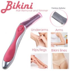 2bb674cc158e84196f241c291aaba3d3.jpg Painless Bikini Hair Remover / Trimmer Bht Non Rechargeable For woman’s bikini area. It is suitable for face, legs, underarms, almost anywhere in the body