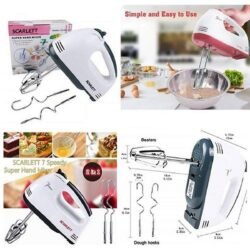 High Speed Turbo sshm Electric 7 Speeds Hand Mixer blender Egg Beater England SCARLETT