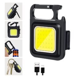 COB, Rechargeable Flash (crkl) Keychain Emergency Light