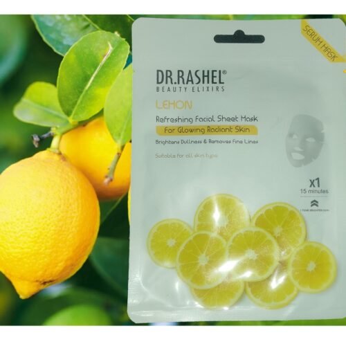 2d7f21af57cb72a57c32f47fc5fbf570.jpg DR RASHEL Lemon Serum Mask dbem For Brightens Dullness & Removes Fine Lines for All Type Skin