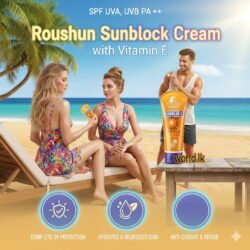 SPF UVA UVB PA ++ Roushun Sunblock Moisturizing Rsmc Sun Cream with Vitamin E 180 ML